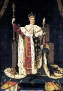Jean Auguste Dominique Ingres Portrait of the King Charles X of France in coronation robes oil painting